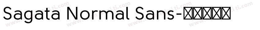 Sagata Normal Sans字体转换
